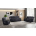 Luxe Leather Reclining Power Sofa Black Luxe Leather Reclining Power Sofa Black